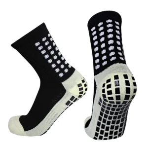 Meia Antiderrapante Futebol Esportivo Profissional Meião Tipo Trusox Pro Soccer Prosocks Cano Médio - Preto