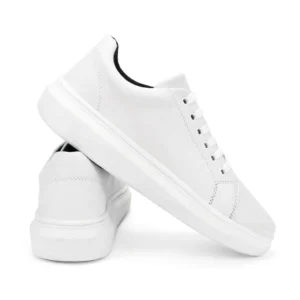 Sapatênis Masculino Casual Tenis Confortável Estilo Moderno - Branco